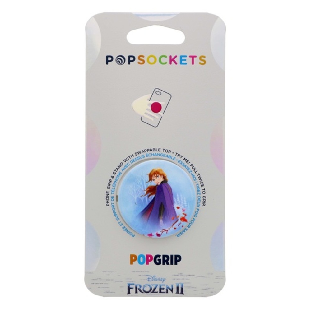 NWT PopSocket new Disney Anna Phone Grip with Purple Cape on Blue